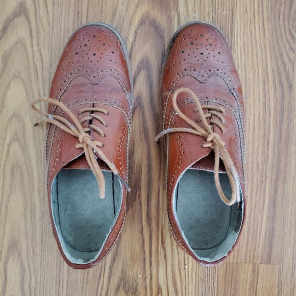 Orange/Brown Oxford’s women's 6.5 - Picture 4 of 6